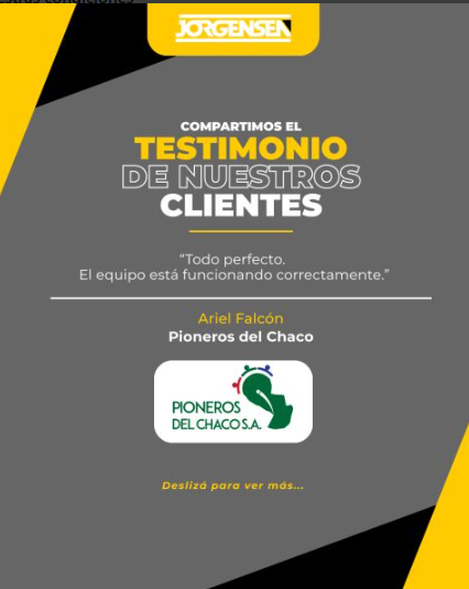 Testimonio de cliente 1 — Jorgensen